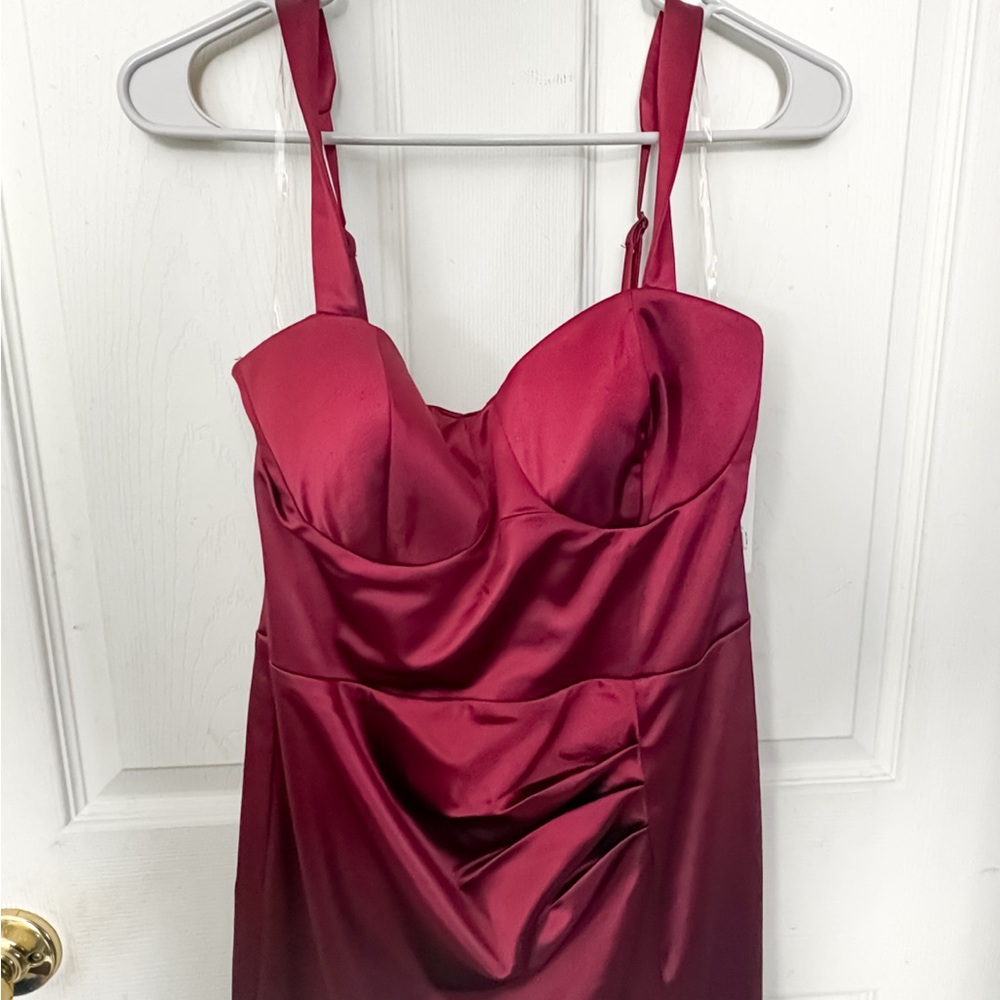 Trixxi Burgundy Mini Dress